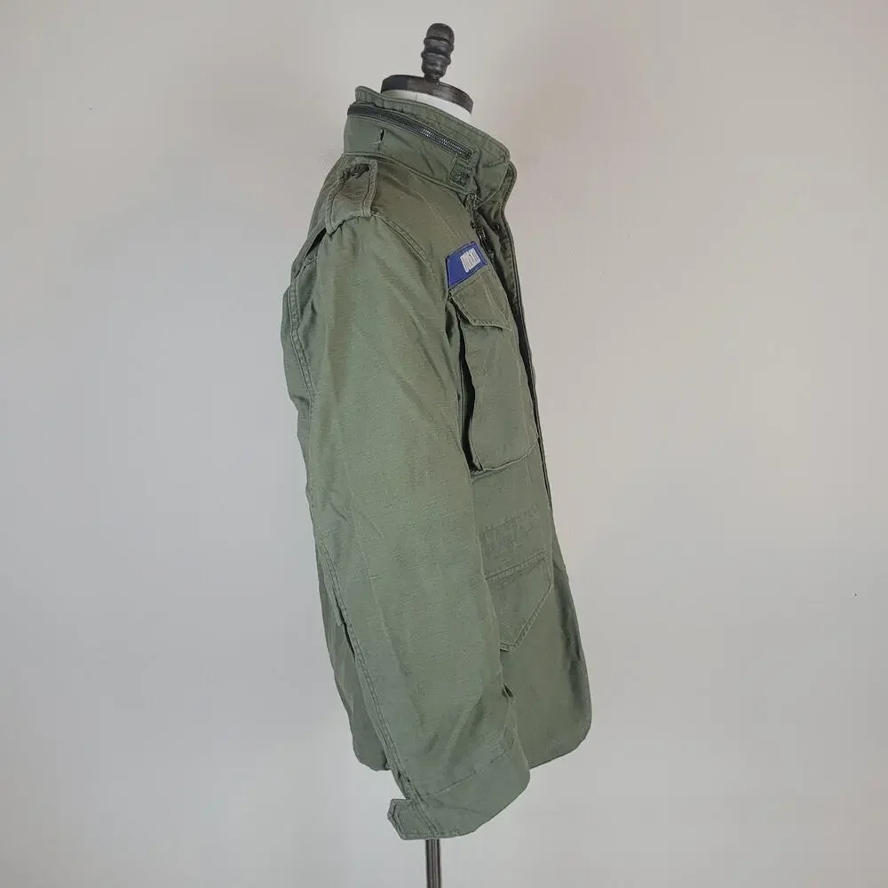 Vintage Alpha Industries M65 Field Jacket Small Short OG107 Vietnam Era Military